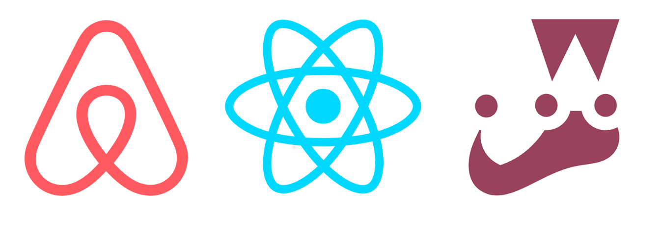 Jest, React and Enzyme logos